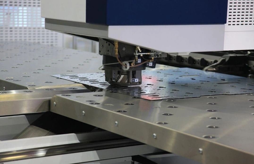 CNC turret punching process